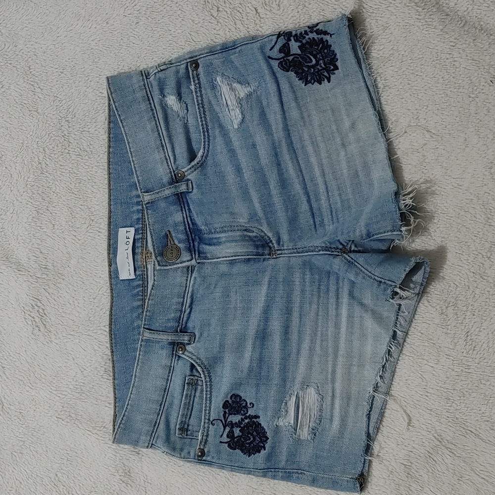 LOFT Jean Shorts Size 0